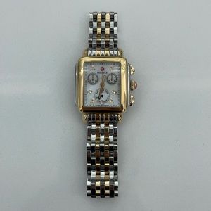 Michele Two-Tone Gold and Silver Women's Watch
